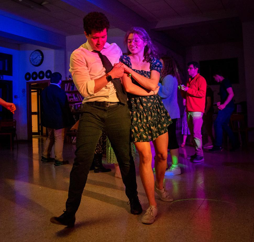 University of Dallas students dancing